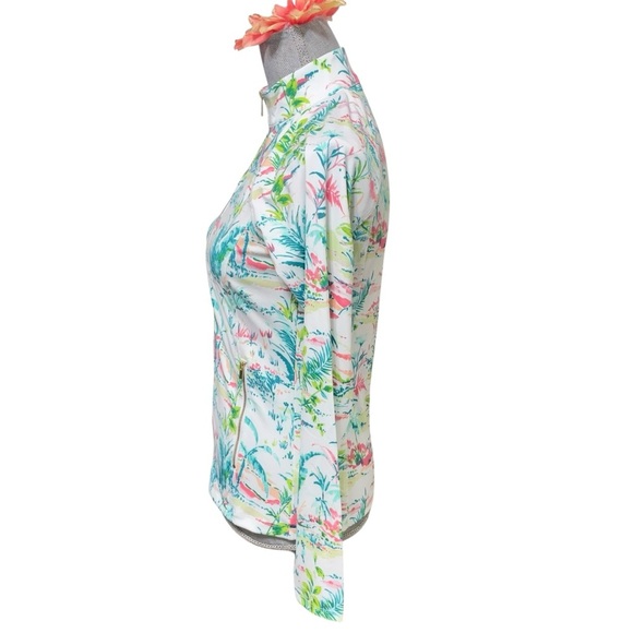 SIGRID OLSEN Tropical -golf,tennis activewear Jacket size XS - Picture 3 of 11